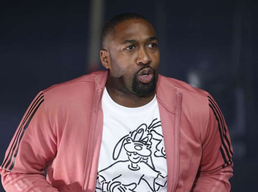 Head coach Gilbert Arenas of the Enemies runs out during introductions against the Trilogy during BIG3 Week Six at Comerica Center on July 23, 2022 in Frisco, Texas.