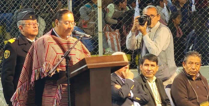 El presidente del país, Luis Arce Catacora, abrió el telón de los primeros Juegos Bolivarianos de la Juventud Sucre 2024