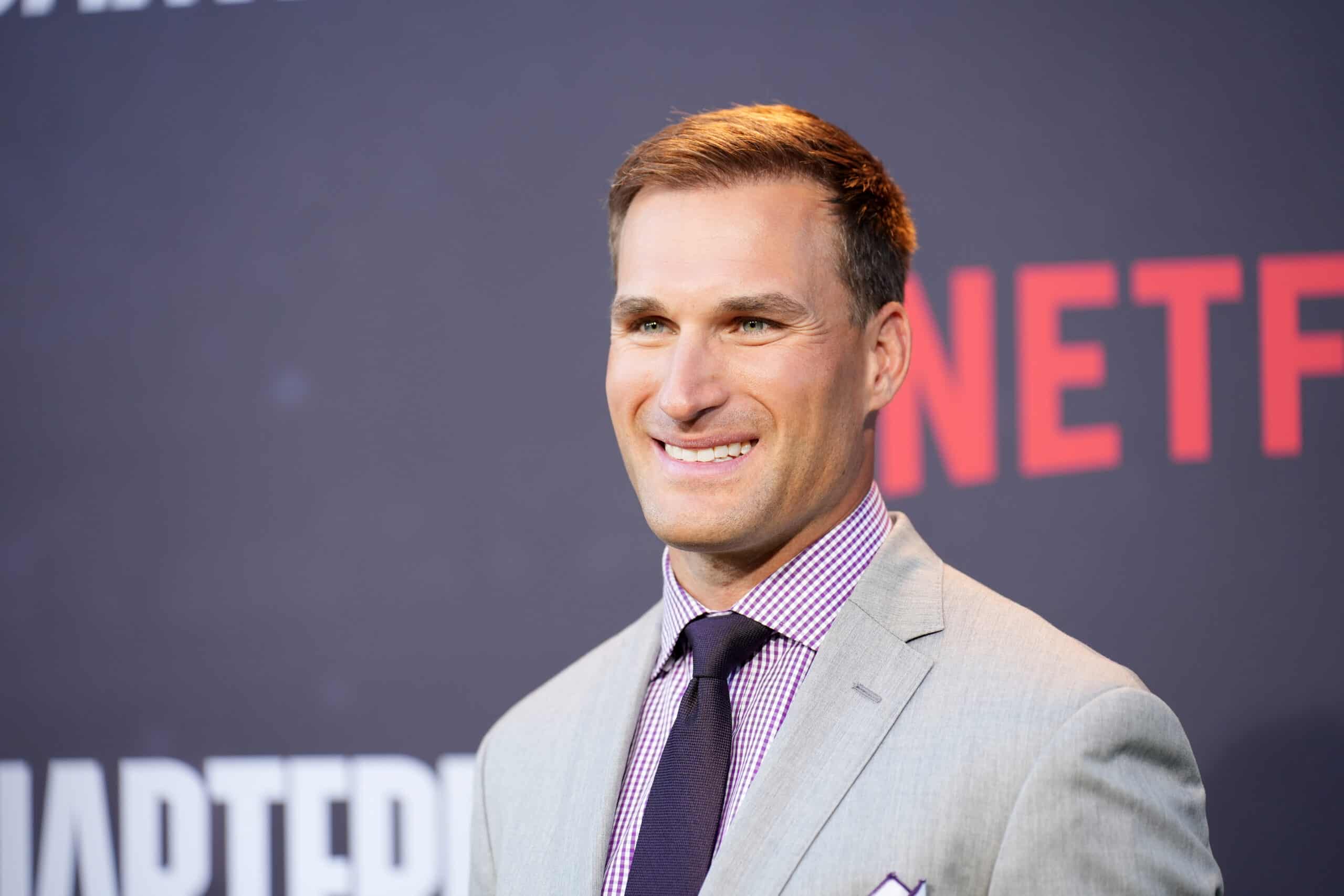 HOLLYWOOD, CALIFORNIA - JULY 11: Kirk Cousins attends the Los Angeles Premiere Of Netflix's "Quarterback" at TUDUM Theater on July 11, 2023 in Hollywood, California.
