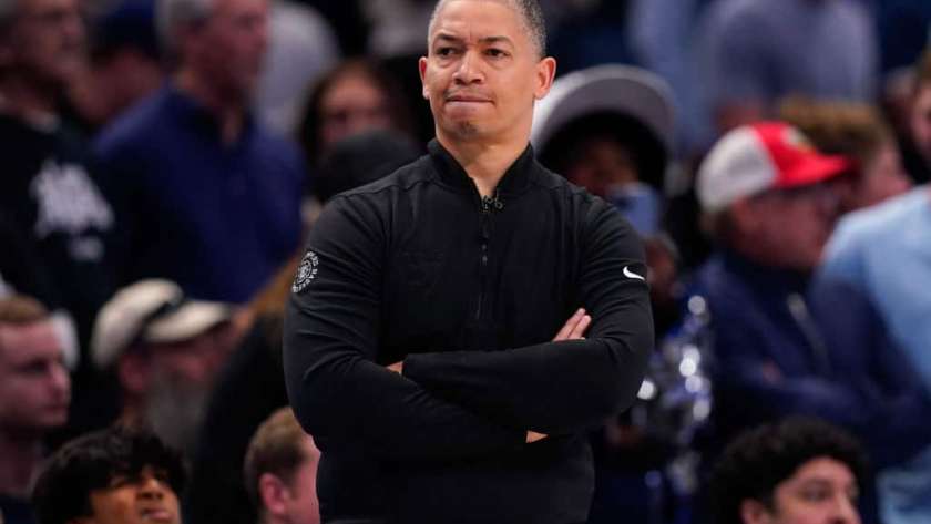 Head coach Tyronn Lue of the Los Angeles Clippers watches play during the second half of game three of the Western Conference First Round Playoffs against the Dallas Mavericks at American Airlines Center on April 26, 2024 in Dallas, Texas.