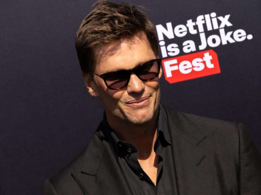 INGLEWOOD, CALIFORNIA - MAY 5: Tom Brady attends Netflix Is A Joke Fest's "The Greatest Roast Of All Time: Tom Brady" at the Kia Forum on May 5, 2024 in Inglewood, California.